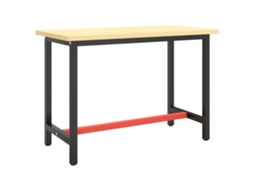 Estrutura para bancada 110x50x79 cm metal preto e vermelho mate MAISON EXCLUSIVE