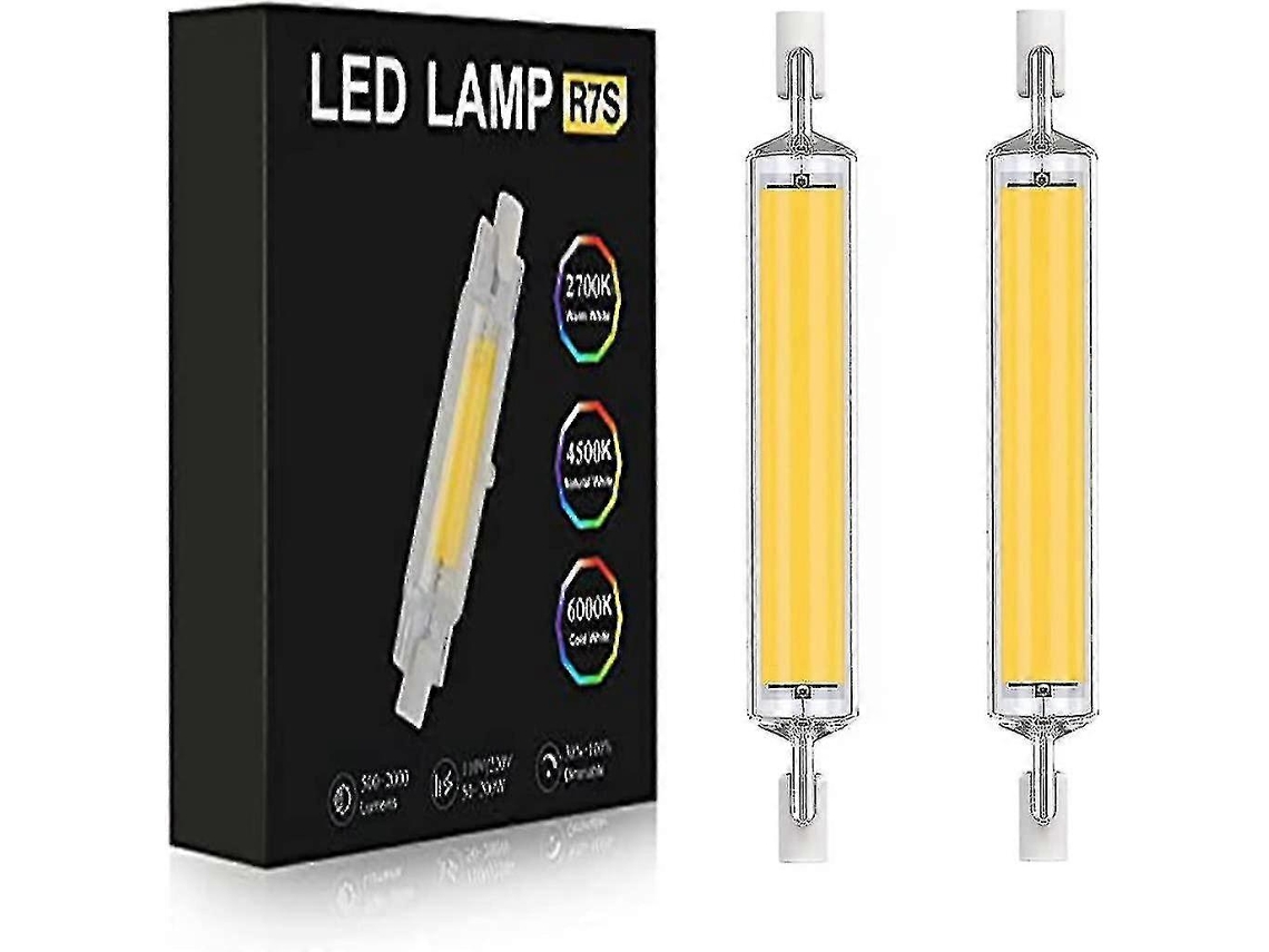 Rebe lâmpada Led R7s 118mm Regulável 40w 4000lm Substituto de 400w de Lâmpada Halógena 360° Cri80 220 240v Ecológica para Lar e Segurança