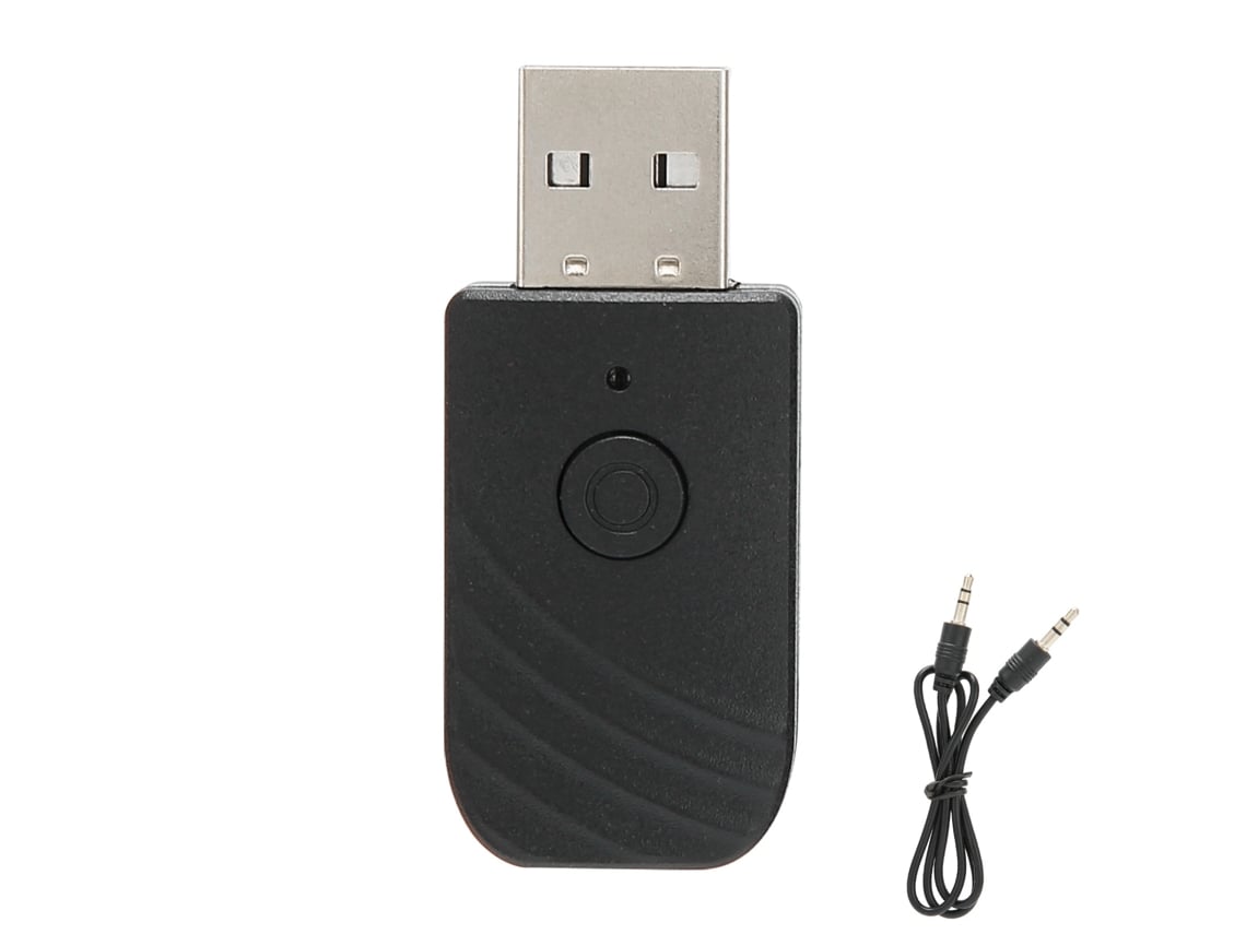 Adaptador USB Bluetooth 5.0 Transmissor e Receptor com Cabo 3.5mm