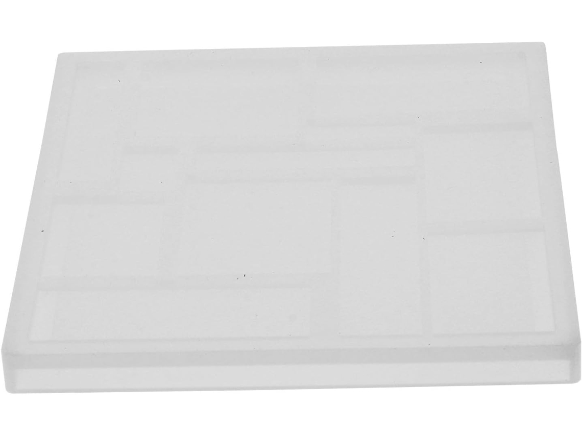 Molde De Silicone Branco, Resistente À Deformação, Para Quebra-cabeças Geométricos Diy, Fácil De Fazer.
