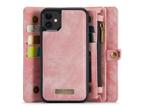 Suporte Casa Amovível Para Iphone 11 Caseme Pele Sintética Magnética Rosa