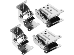 Conjunto De 4 Dobradiças Articuladas Com Ângulo Inclinação, Ocultas