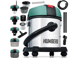 Aspirador Industrial Potente 20l 1200w Hm-400 Para Limpeza Profunda