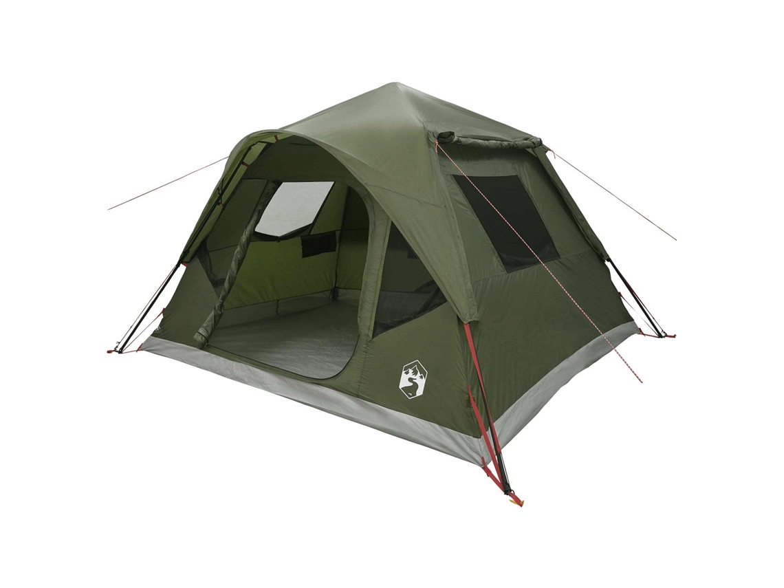 Conjunto 1 Abrigo De Camping Vidaxl Verde-azeitona Poliéster (305 X 275 X 190 Cm)