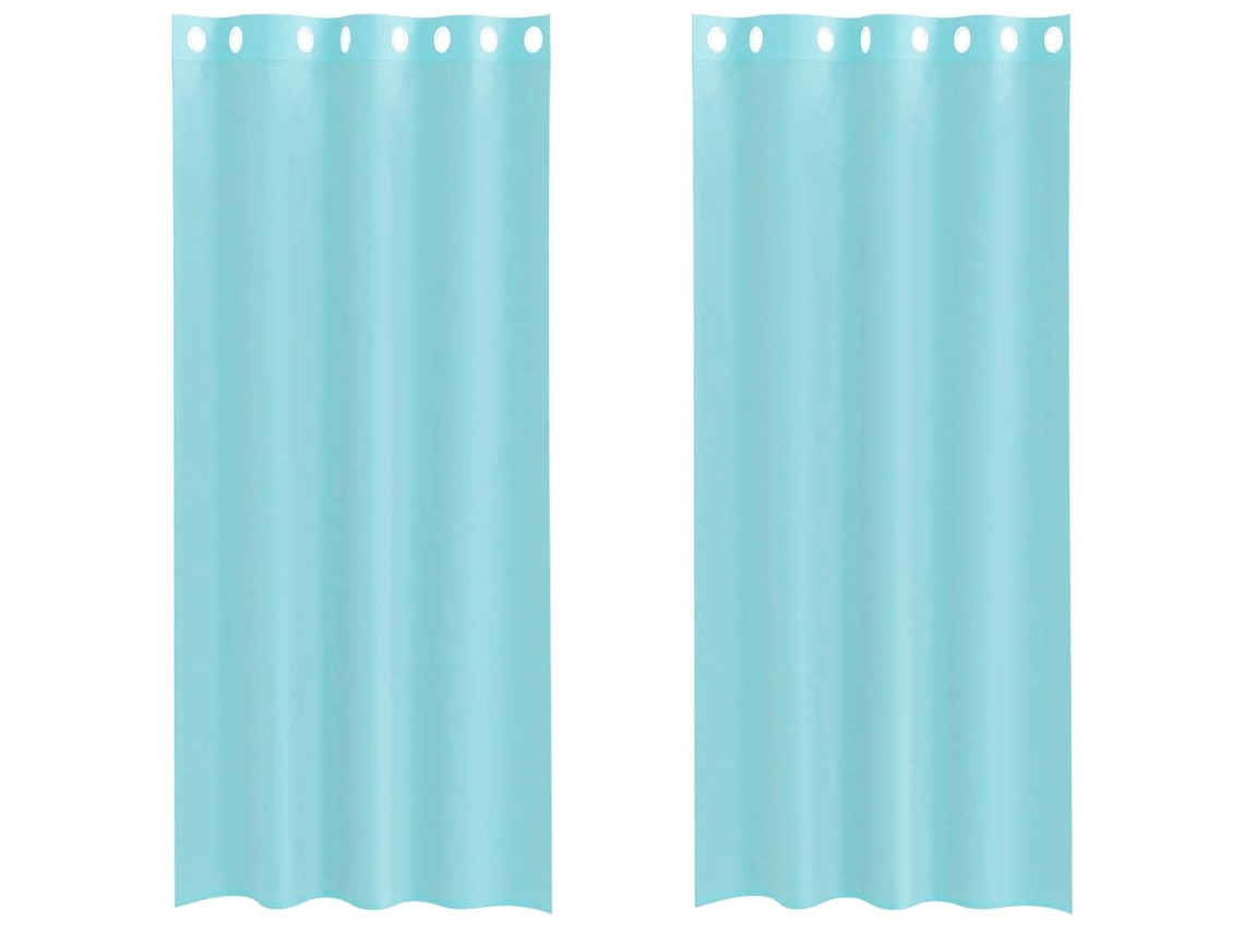 Voile Curtain, Voile Curtains Vidaxl Turquesa Tecido (140 X 225 Cm)