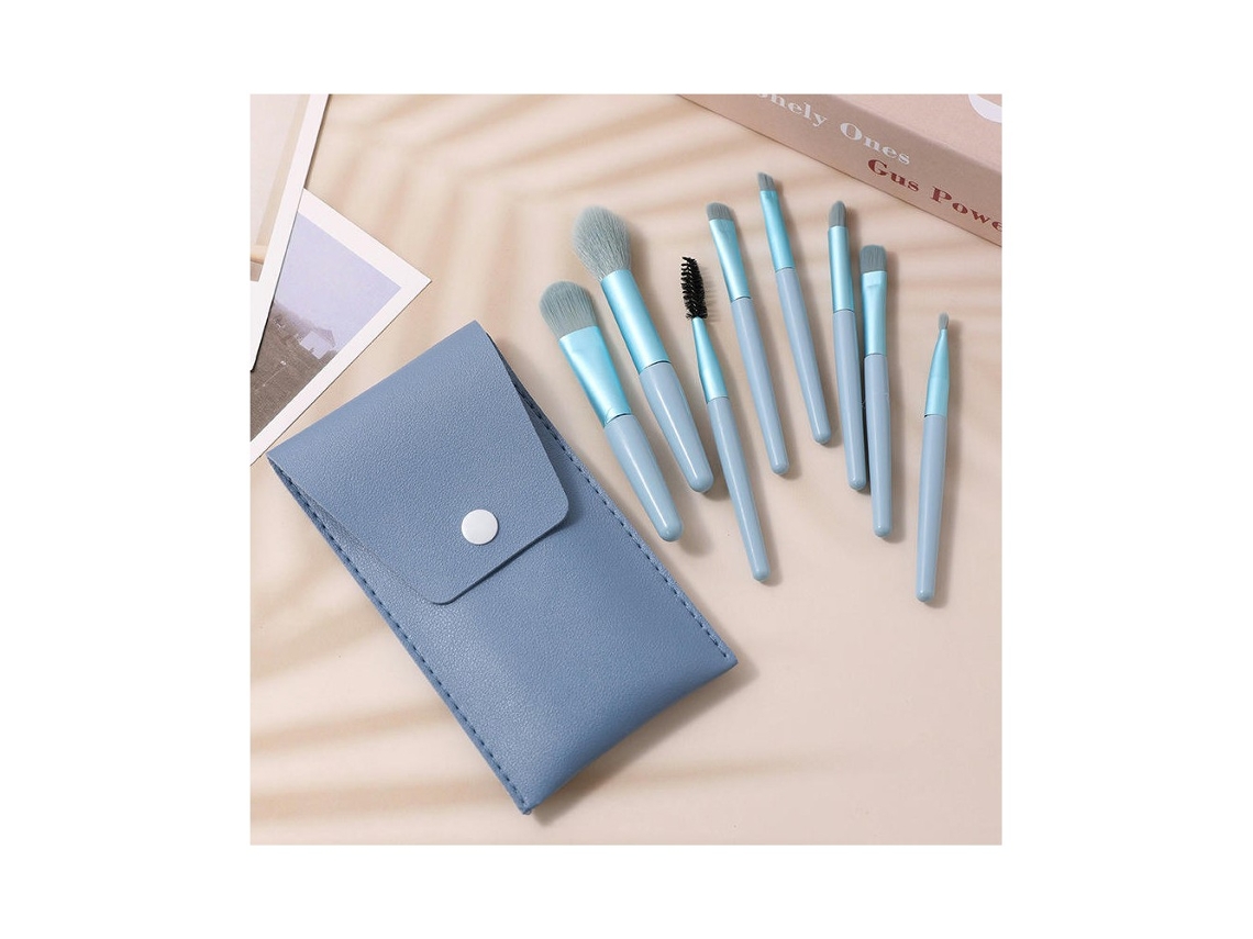 Conjunto de Portáteis de 8 Peças Pincéis de Base Corretivo Ferramentas Cosméticas Compactas Cor 3 LUUCOZK