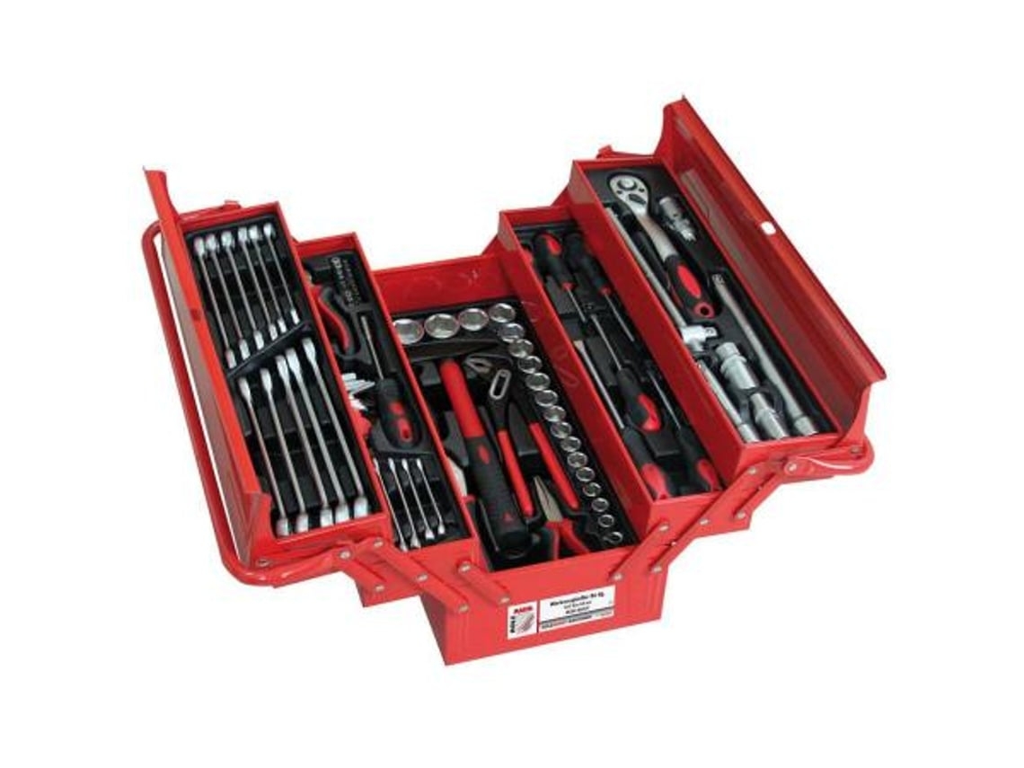 HOLZMANN Wzk86Crv Caixa Metálica Com 86 Ferramentas