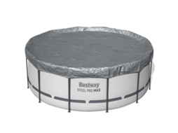 Conjunto 1 Capa Para Piscina Bestway Cinzento Poliéster (ø3,66 M)