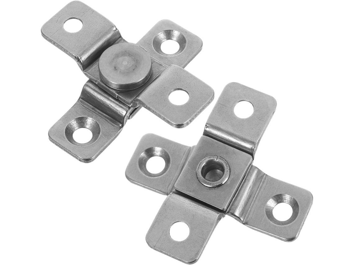 2 Dobradiças De Aço Inoxidável Para Armários Com Eixo Torque