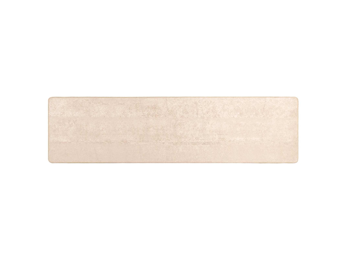 Conjunto 1 Tapete Runner Vidaxl Creme Poliéster (80 X 350 Cm)