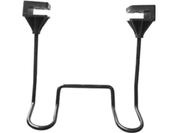 Gancho de metal para assento de carro, suporte para chapéus e roupas, resistente e durável.