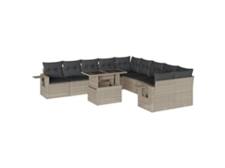Garden Sofa Set, Garden Sofa Sets Vidaxl Cinzeto Rattan / Vime (n/a)