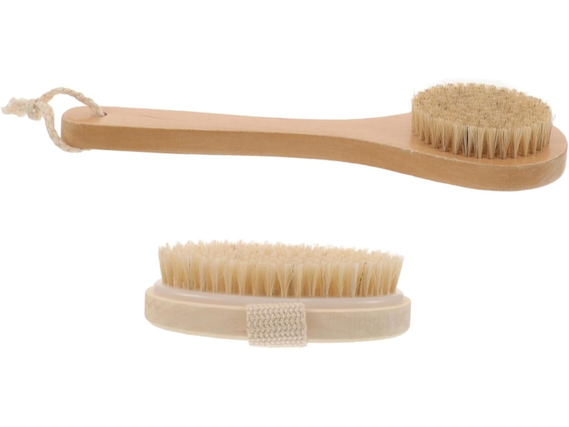 Lurelia Pack De 2 Escovas De Banho Para Duche, Pega Ergonómica E Uso Seco E Molhado
