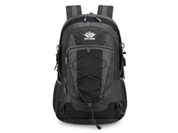 (preta) Mochila de caminhada de grande capacidade, bolsa de viagem e Lazer Ao Ar Livre