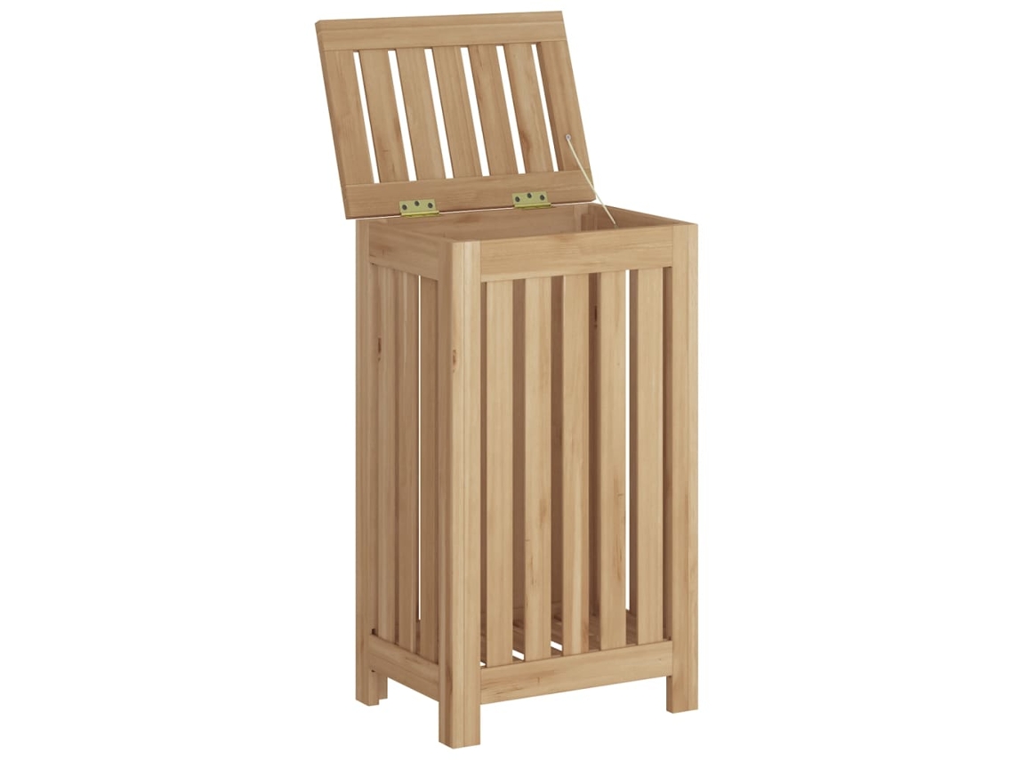 Cesto de roupa suja VIDAXL Marrom Madeira (35x25x60 cm)