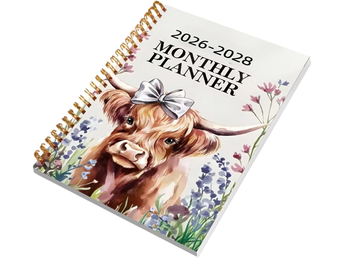 Agenda 2026-2028 Bloc-notes Portátil Com 50 Páginas