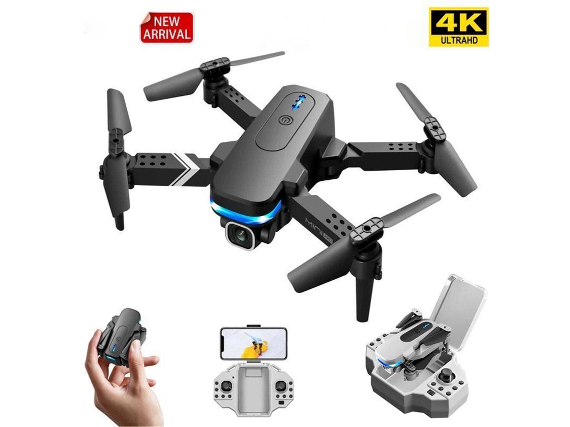 Mini Drone Dobrável Ky910 com Câmera Única 4K 1 Baterias Duração Da Bateria: 12 Min Preto YIZHOOD