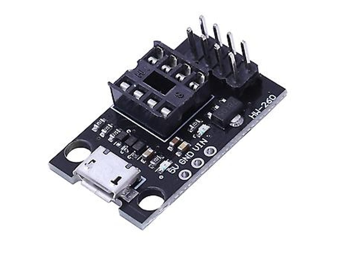 Placa De Programação Para Attiny13a/attiny25/attiny45/attiny85 Aquaforge