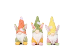 Conjunto de 3 Peluches Coelhos Anões Sem Rosto Ideia para Presente, Adequado para Decoração de Páscoa e Festas, Ergonômico, Uso Diário STELASPLEN