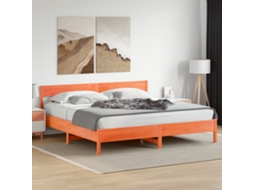 Cama Sem Colchão 180x200 Cm Pinho Maciço Castanho-mel