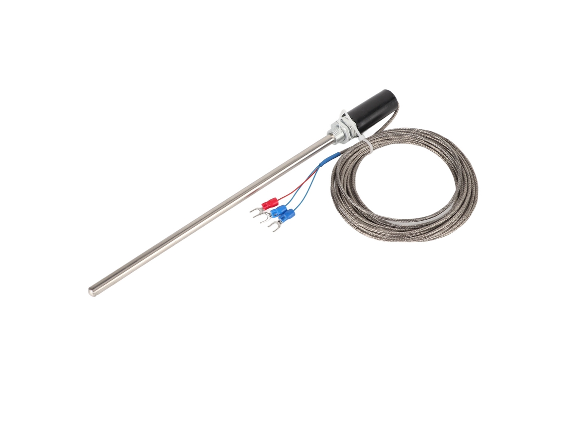 Sonda Termopar M12 Acero Inoxidable Pt100 Sensor De Temperatura 0-400°c 200mm 5m