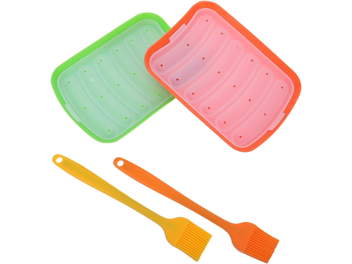 Conjunto de 2 moldes de silicone Supvox com bordas arredondadas