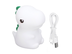 2026 lâmpada de Noite para Crianças Cute Dinossauro Silicone com Muda de Cor Pat Light Recarregável Usb para Quarto