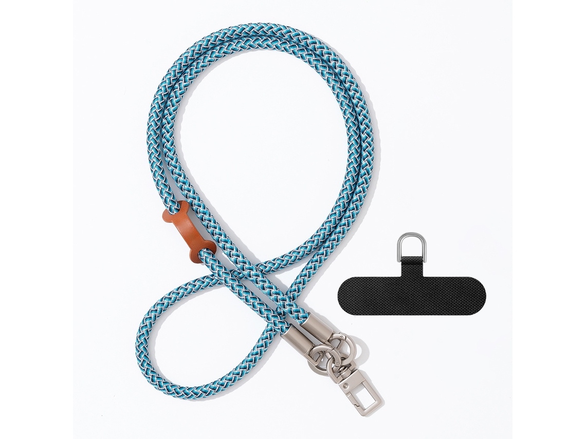 Lurelia Cordão Para Telemóvel Ajustável Transversal Trançado 120 Cm Poliéster Anti-perda