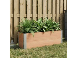 Vidaxl Canteiro De Jardim Elevado Castanho 100 X 30 X 72 Cm