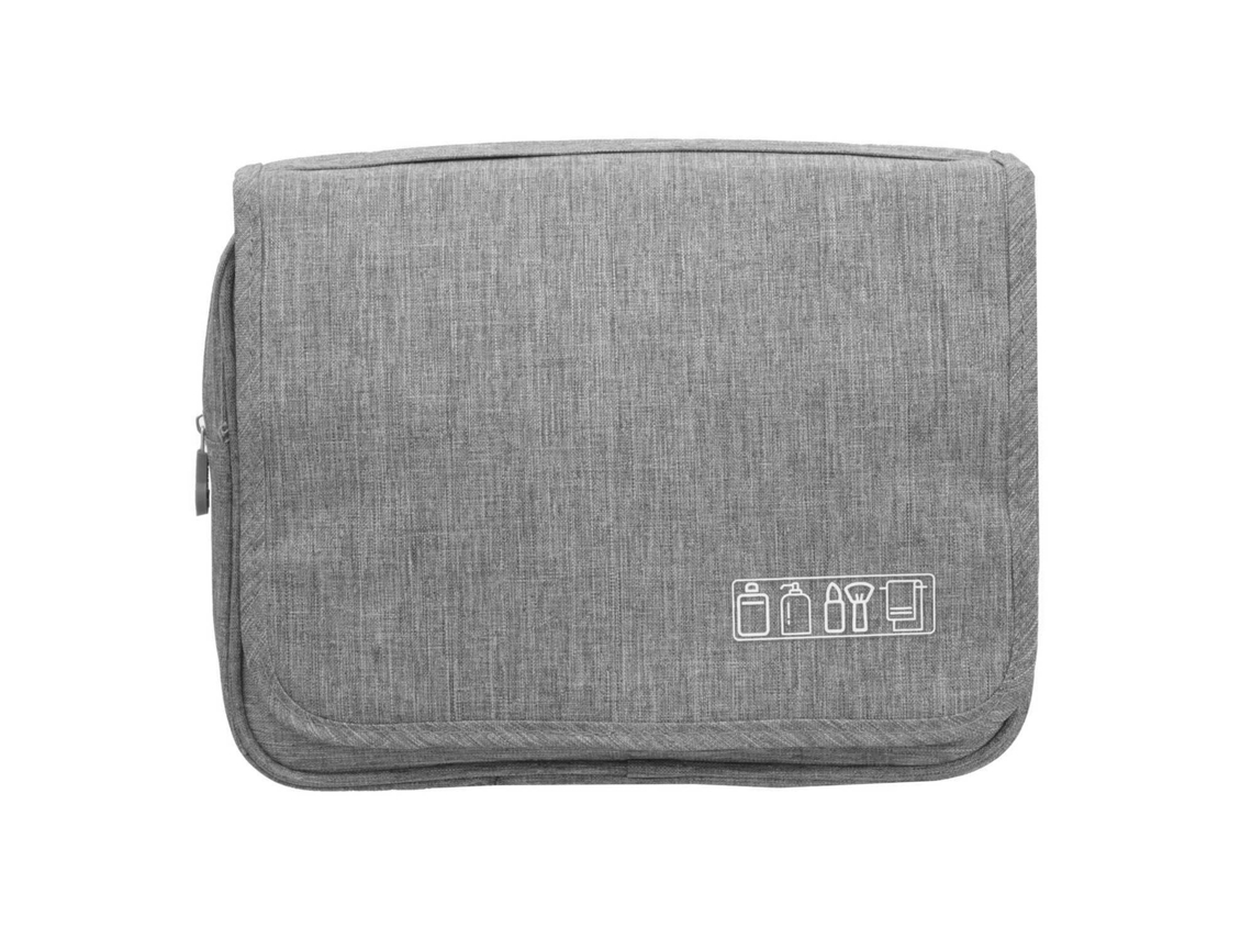Bolsa de Toalete Dobrável Cinza