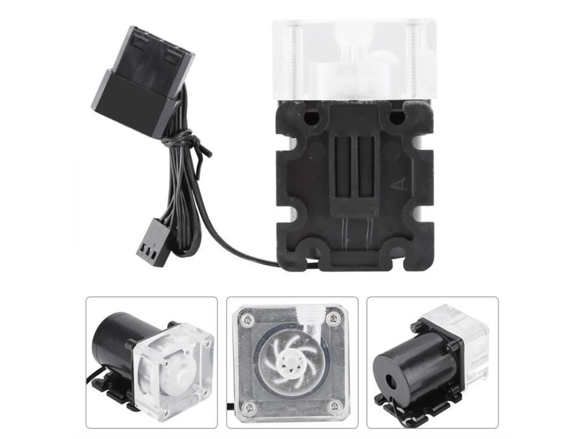 HURRISE Kit de Resfriamento de Água Silencioso para Computador Radiador de Resfriamento de Pc com Bomba Submersível