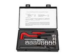 Kit De Reparo De Rosca M14x1.25 Aço Inox Com Broca Torcida Chave E Inserto Rosca Para Carro