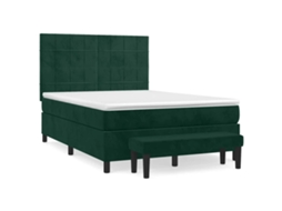 Box Spring Bed, Box Spring Beds Vidaxl Verde Veludo (140 X 200 Cm)