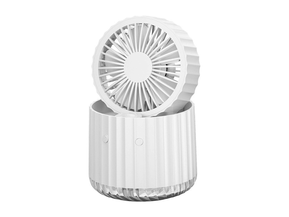 Ventilador De Mesa Leve, Recarregável Via Usb, Material Abs, Ventilador De Resfriamento Em Miniatura, Ventilador Para Escritório, Umidificador