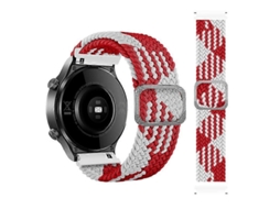 Pulseira De Nylon Trançado Ajustável E Elástica Para Samsung Galaxy Watch Active (arco-íris)