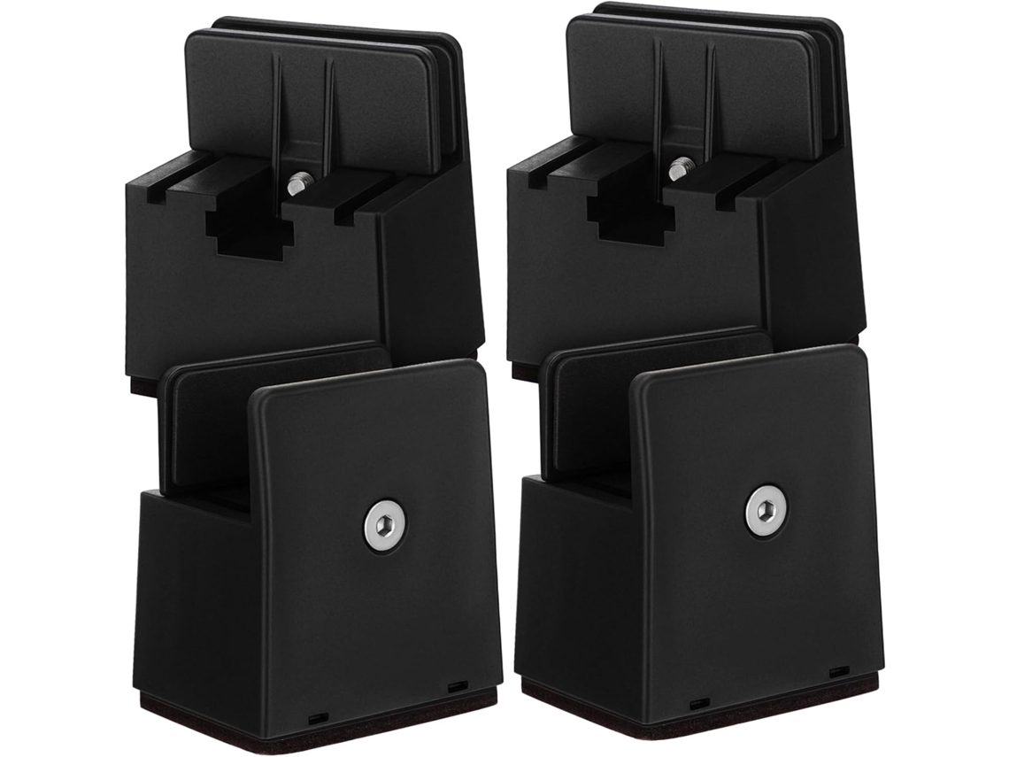 Inoomp Conjunto De 4-elevadores Pés Ajustáveis Para Móveis, Mesas E Cadeiras, Em Metal, Com Proteção Para O Piso, Para