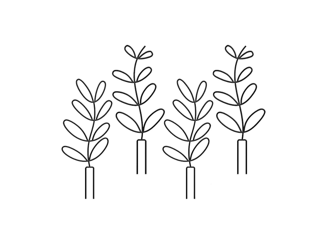 Suportes para Plantas de Interior, Jardim, Folha | AQUAFORGE