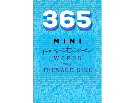 Livro 365 Positive Words for a Teenage Girl Mini Edition Blue de Rebecca Dorothy Valastro (Inglês)