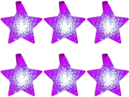 Pulseiras luminosas, pulseiras divertidas com luzes, pulseiras LED brilhantes em formato de estrela para crianças.