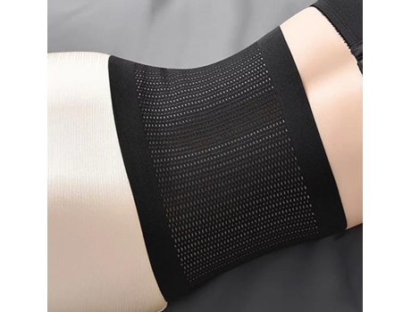 Cinta Abdominal Modeladora Fina Macia Flexível Ajustável Body Feminino Preto Tamanho Xl