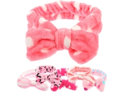 De 6 Faixas De Cabelo Para Maquiagem Em Fleece Coral Da Nuobesty, 6 Cores Sortidas, Faixas De Cabelo Fofas Para