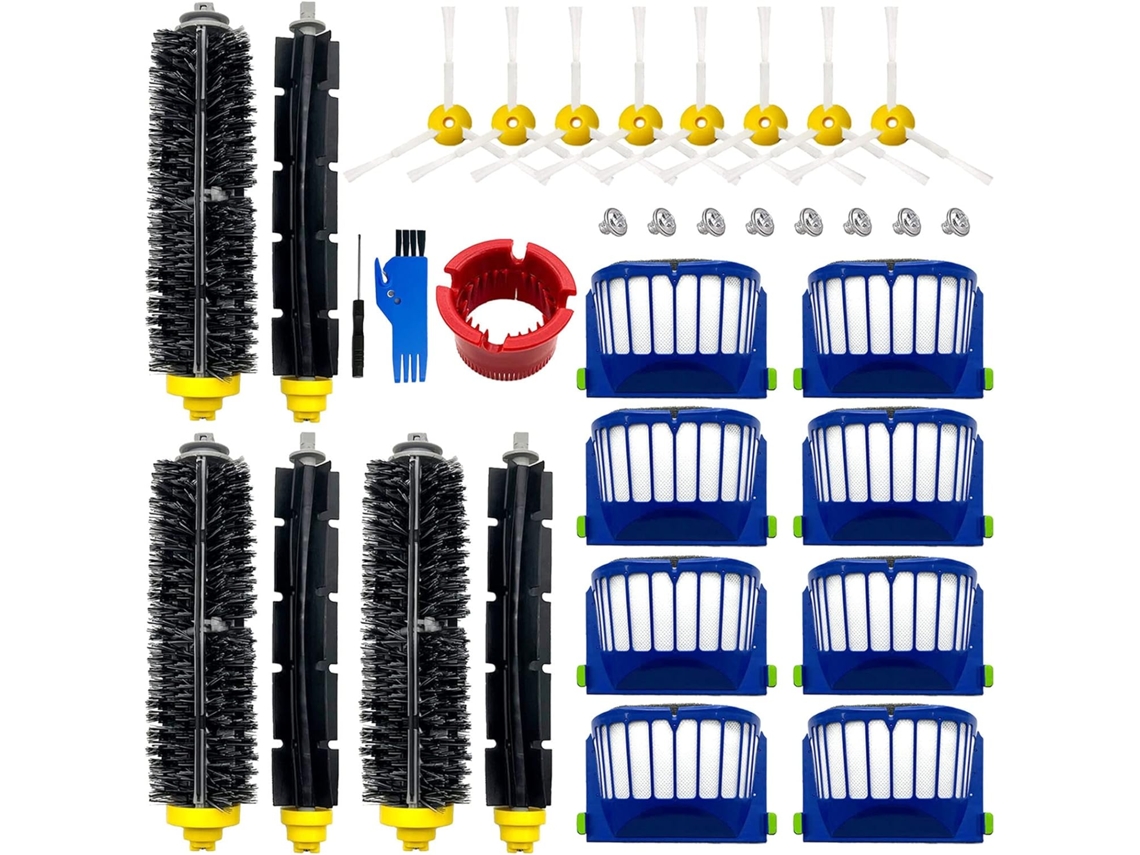 Kit De Peças De Reposição Para Irobot As Séries 600 694 675 660 680/séries 500 595 570 Acessórios Aspirador Robô (24 Peças) Cuich
