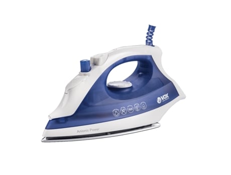 Dbl 5030 Ferro de Engomar Ferro a Vapor Base em Aço Inoxidável 2200 W Azul Branco VOX ELECTRONICS