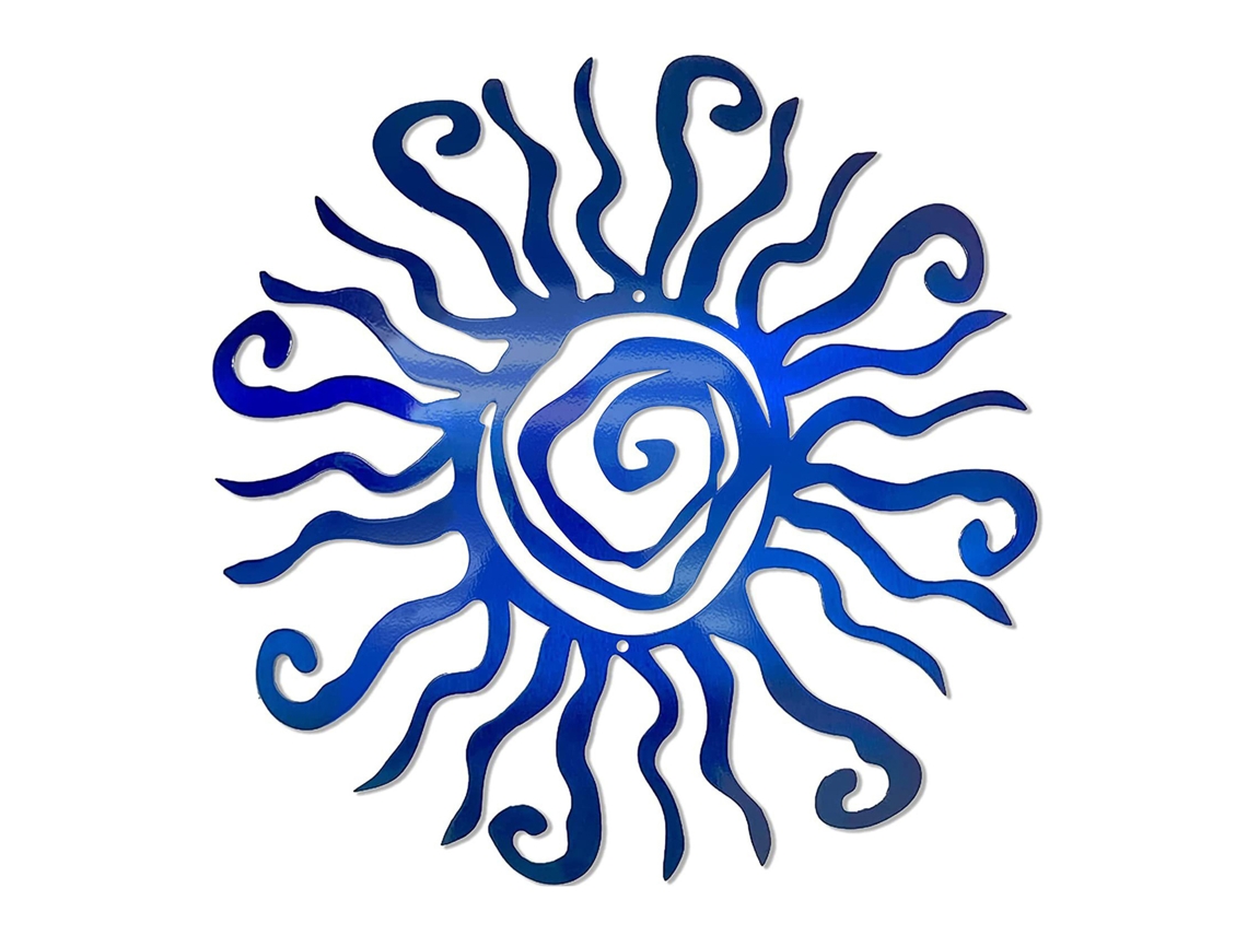 Arte de Parede em Metal Sun Blue Profundo LAXISCREED