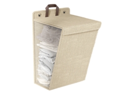 Cesto de Roupa BRILVIBERA, 2 unidades, tela, com bolso lateral