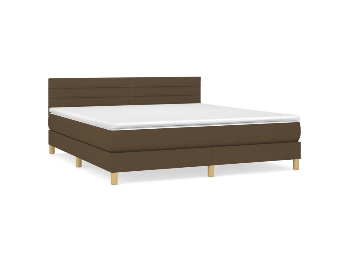 Box Spring Bed, Box Spring Beds Vidaxl Marrom Tecido (160 X 200 Cm)