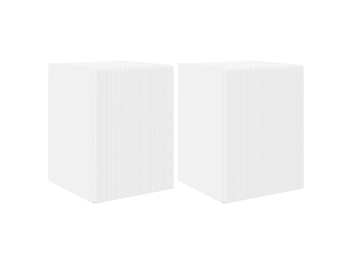 Armário de Tv de Parede 2 Pcs Branco 30 X 31 X 40 Cm MAISON EXCLUSIVE