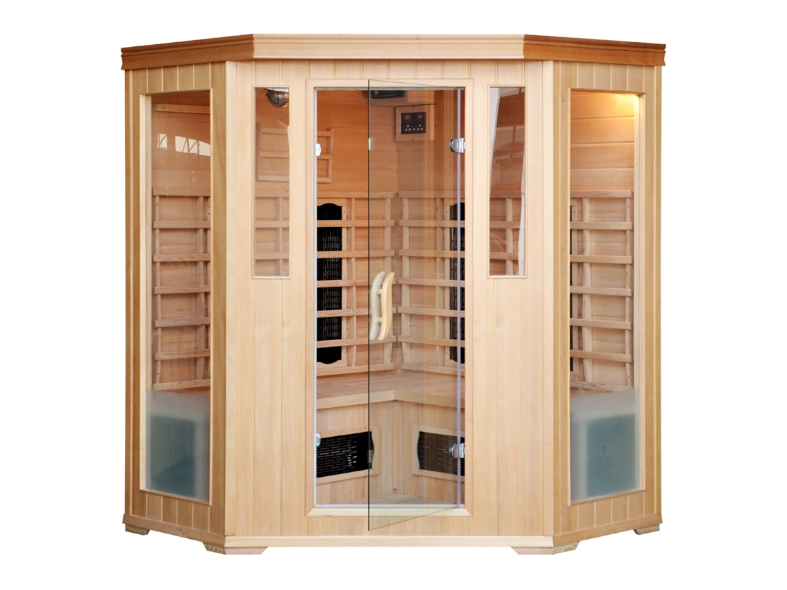 Sauna CONCEPT U Narvik (Castanho - Madeira - 150x65x120 cm)
