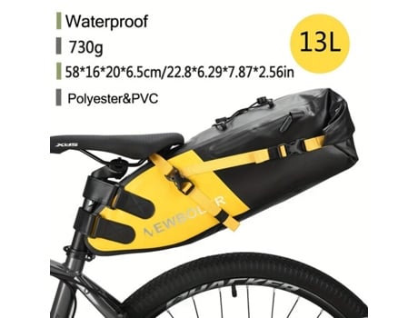 Newboler Bolsa Mochila Impermeável Para Selim Traseiro De Bicicleta Slowmoose