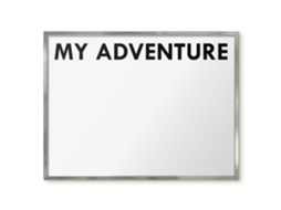 Magnetic Glass Board My Adventure For The Hall Espelharte (80x60 Cm)